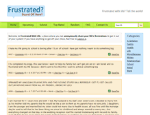 Tablet Screenshot of frustratedwithlife.com